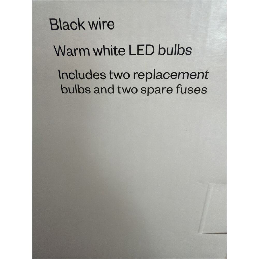 Room Essentials LED 10 Basket String Lights Tan With Fuse 9ft New In Box - Picture 2 of 2
